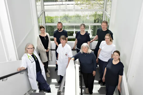 Sundhedsprofessionelle fra Specialhospitalet på gruppebillede